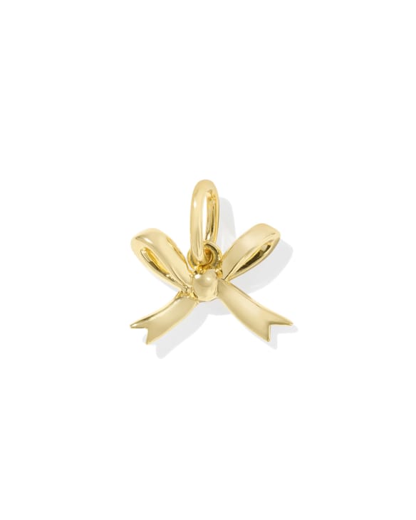 Bow Accent Charm in 18k Gold Vermeil