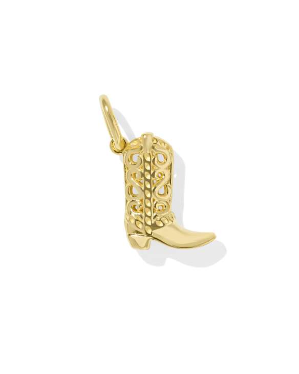 Cowboy Boot Accent Charm in 18k Gold Vermeil