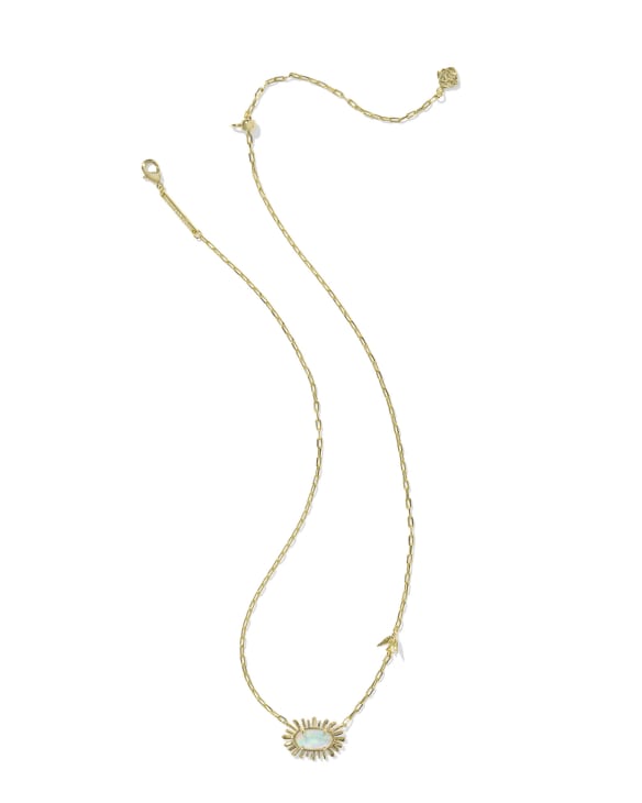 Elisa Bird Gold Short Pendant Necklace