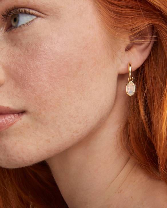 Hallie Gold Huggie Earrings