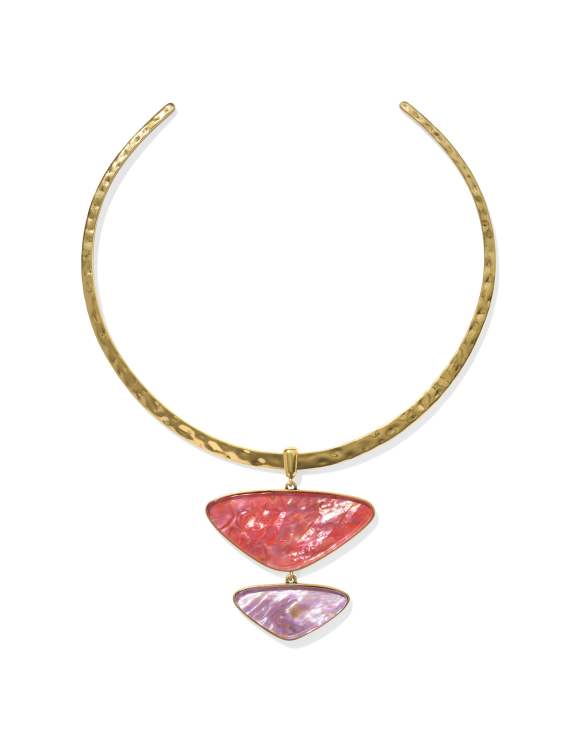 Margot Vintage Gold Statement Necklace
