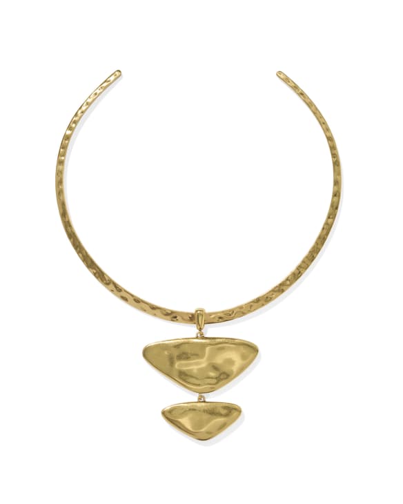 Margot Vintage Gold Statement Necklace