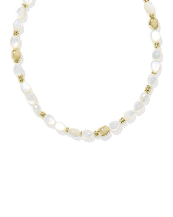Melody Gold Beaded Strand Necklace