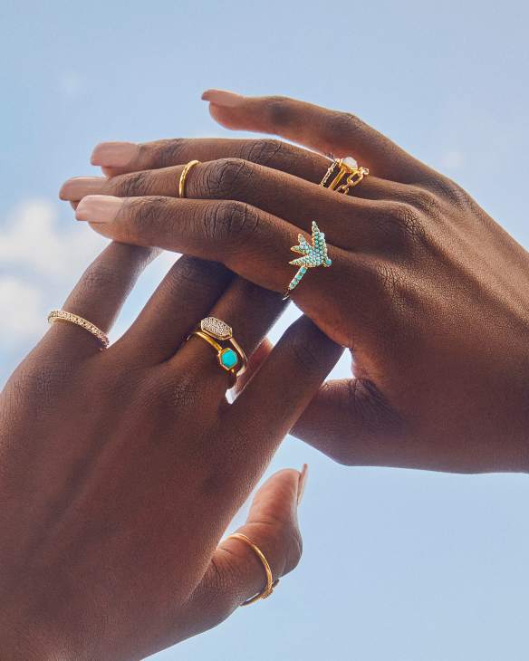 Melody Bird Gold Cocktail Ring