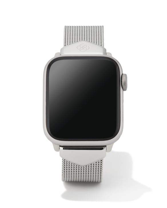 Mia Mesh Watch Band in Silver Stainless Steel