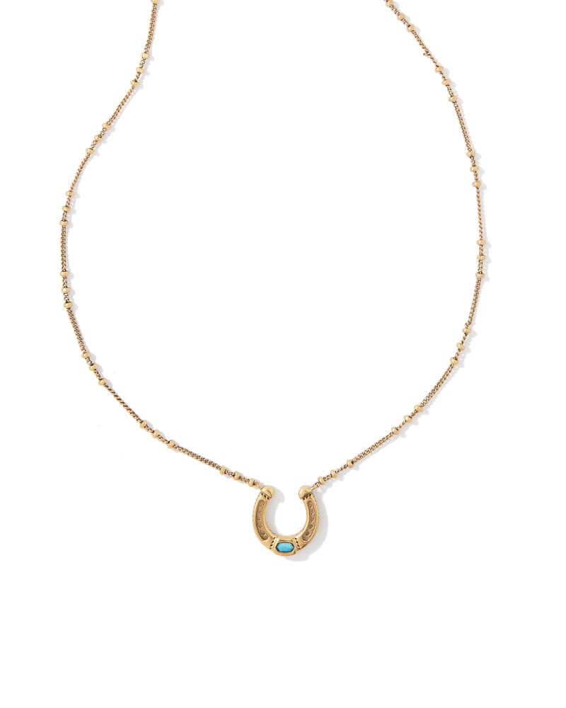 Noble Horseshoe Pendant Necklace