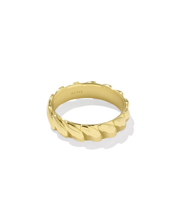 Tyler Wide Band Ring in 18k Gold Vermeil