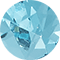 Cailin Gold Crystal Band Ring in Aqua Crystal