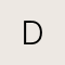 Diamond Accent Letter D 14k Yellow Gold Pendant Necklace in White Diamond