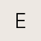 Crystal Letter E Gold Short Pendant Necklace in White Crystal
