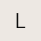 Crystal Letter L Gold Short Pendant Necklace in White Crystal