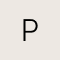 Diamond Accent Letter P 14k Yellow Gold Pendant Necklace in White Diamond