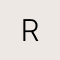 Crystal Letter R Gold Short Pendant Necklace in White Crystal