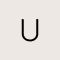 Diamond Accent Letter U 14k Yellow Gold Pendant Necklace in White Diamond