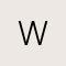 Diamond Accent Letter W 14k Yellow Gold Pendant Necklace in White Diamond